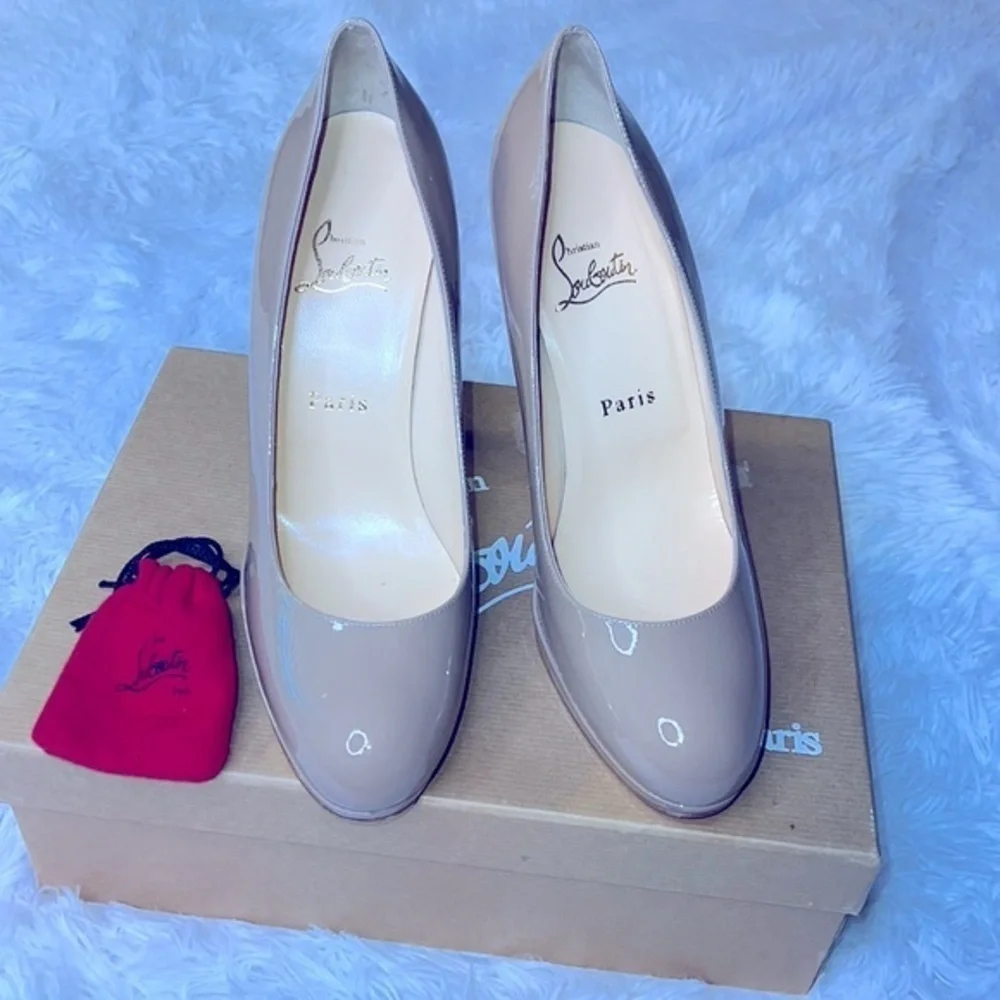 🔥Christian Louboutin Nude PumpBEIGE Size 8 - Picture 6 of 13